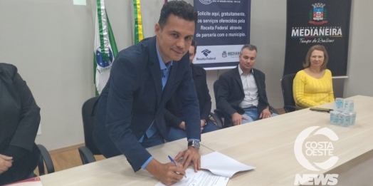 Prefeitura de Medianeira instala PAV da Receita Federal