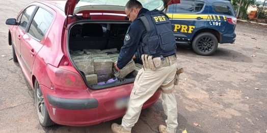 PRF apreende 150 quilos de maconha em Santa Terezinha de Itaipu