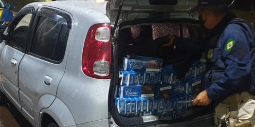 PRF apreende cigarro contrabandeado em Santa Terezinha de Itaipu