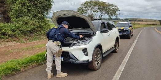 PRF apreende droga e recupera veículo furtado durante o fim de semana em Céu Azul