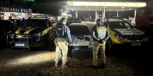 PRF apreende duas pistolas 9mm durante abordagem na BR-277, em Matelândia (PR)