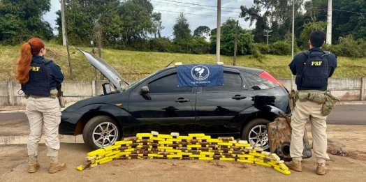 PRF apreende mais de 191 quilos de maconha e arma de fogo durante início do feriado de Corpus Christi no Paraná