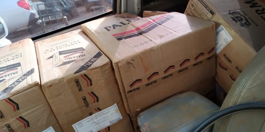 PRF apreende mil pacotes de cigarro na BR 272