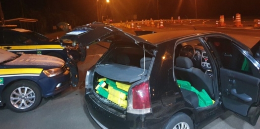 PRF apreende quase 1,5 tonelada de drogas no Paraná