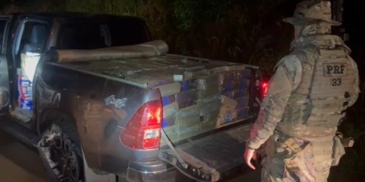 PRF apreende quase 1 tonelada e meia de maconha em Lindoeste