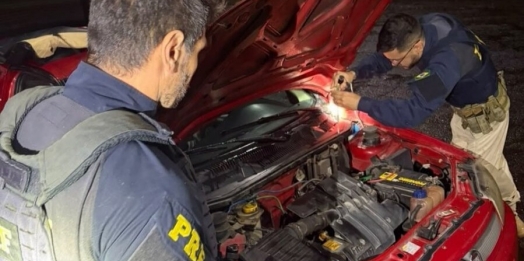PRF apreende quase 20 quilos de maconha escondidos em veículo na BR-277, em Santa Terezinha de Itaipu (PR)