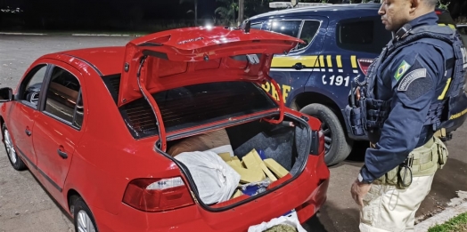 PRF apreende quase 80 quilos de maconha em Santa Terezinha de Itaipu