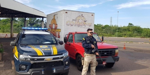 PRF divulga áudio do momento em que proprietário fica sabendo que caminhonete furtada em Santa Helena é recuperada em Guaíra; ouça