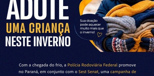 PRF lança campanha de arrecadação de roupas de inverno para crianças no Paraná