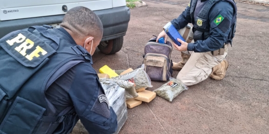 PRF prende duas pessoas por tráfico de drogas em Santa Terezinha de Itaipu