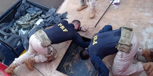 PRF prende pai e filho transportando quase meia tonelada de maconha no Paraná