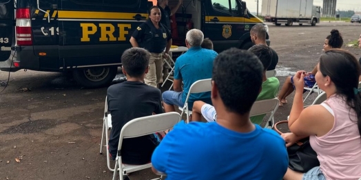 PRF realiza ação educativa na Unidade Operacional de Santa Terezinha de Itaipu/PR