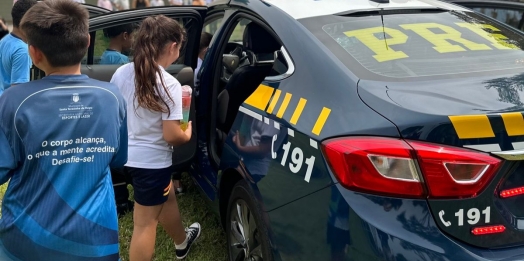 PRF realiza ações educativas em Santa Terezinha de Itaipu/PR