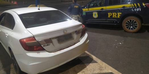 PRF recupera automóvel furtado no Mato Grosso em estrada rural de Guaíra