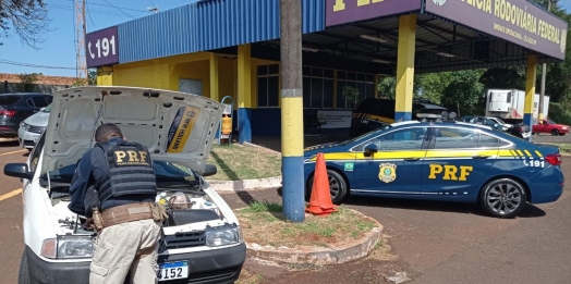 PRF recupera em Céu Azul veículo furtado em Medianeira