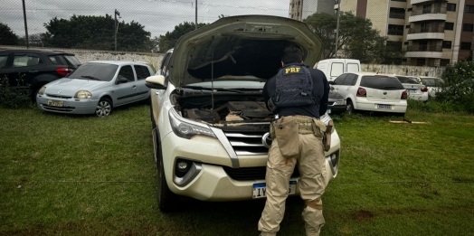 PRF recupera veículo roubado e prende dois homens por receptação na BR-277