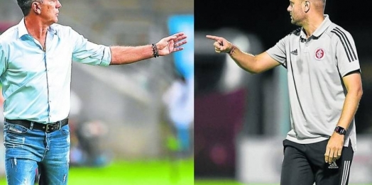 Primeiro Gre-Nal da temporada apresenta técnicos como protagonistas; Rede Costa Oeste transmite o duelo