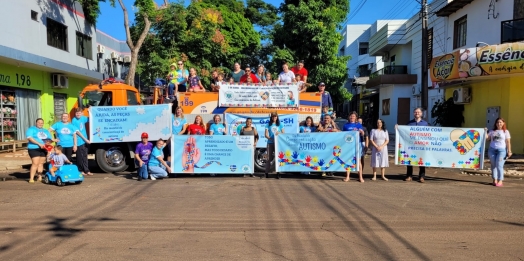Primeiro movimento de conscientização em prol do Autismo é realizado em Santa Helena