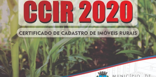 Produtores Rurais: CCIR 2020 disponível para emissão