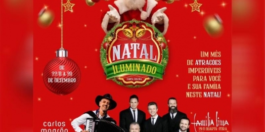 Programação do Natal Iluminado de Santa Helena será na Praça Santos Dumont