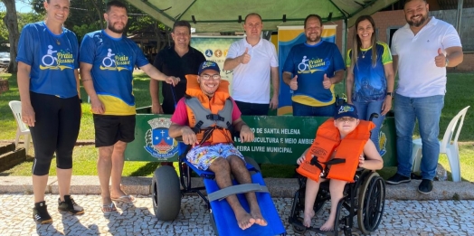 Projeto praia acessível chega à Santa Helena em uma parceria entre estado e município