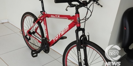 Rapaz furta bicicleta na UPA Covid em Santa Helena e acaba preso pela Polícia Militar na PR 495