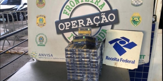 Receita Federal apreende 120 pacotes de “Mel do amor” na Ponte Internacional da Amizade