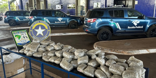 Receita Federal apreende 35 kg de substância análoga à maconha na Ponte Internacional da Amizade