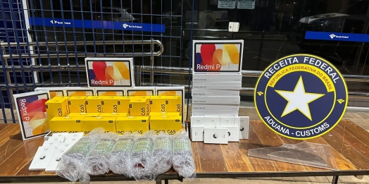 Receita Federal apreende mercadorias ilegais durante fiscalizações em Santa Terezinha de Itaipu