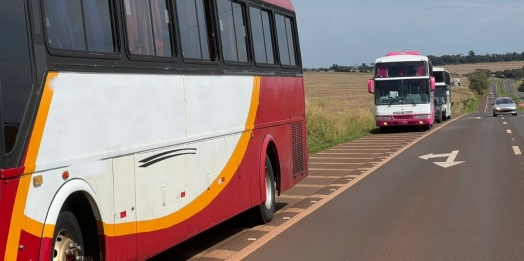 Receita Federal apreende três ônibus com mercadorias irregulares em Medianeira
