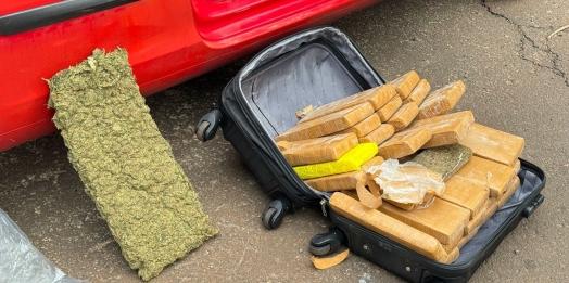 Receita Federal apreende veículo com 152 kg de substância análoga à maconha em Santa Terezinha de Itaipu
