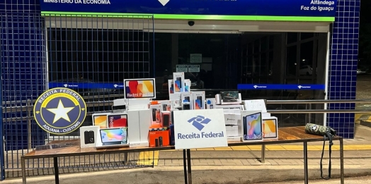 Receita Federal apreende veículos com eletrônicos de alto valor em São Miguel do Iguaçu e Medianeira