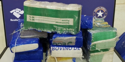 Receita Federal e BPFron apreendem quase 100 kg de maconha na Ponte Internacional da Amizade
