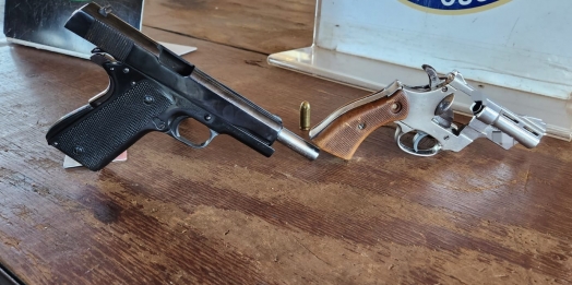 Receita Federal e Força Nacional apreendem duas armas de fogo na Ponte Internacional da Amizade