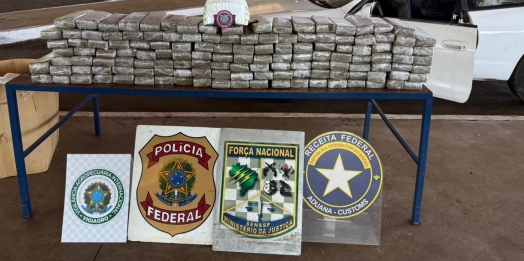 Receita Federal encontra 111 kg de maconha na Aduana da Ponte Internacional da Amizade