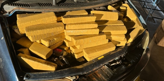 Receita Federal retém 255,9 kg de substância análoga a maconha na Ponte Internacional da Amizade