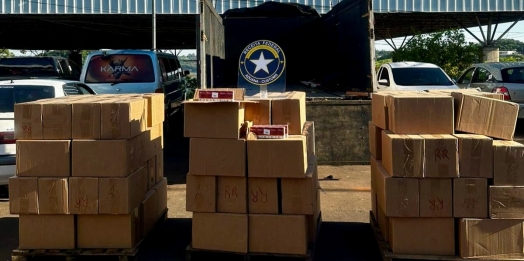 Receita Federal retém 30 mil maços de cigarros na Ponte Internacional da Amizade