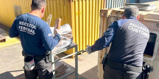 Receita Federal retém 50 kg de cocaína no Porto de Paranaguá