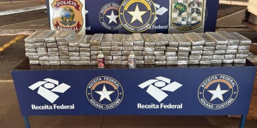 Receita Federal retém cerca de 105 kg de maconha na Aduana da Ponte Internacional da Amizade