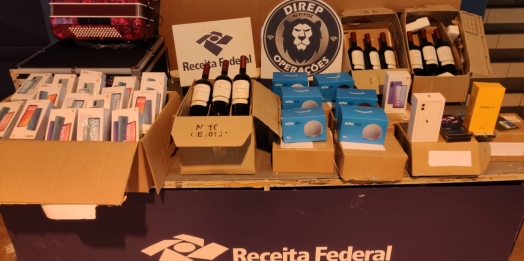 RF retêm em torno de R$60 mil em mercadorias presentes em remessas postais irregulares em Matelândia
