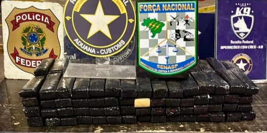 Receita Federal retém mais de 120 kg de substância análoga à maconha na Aduana da Ponte Internacional da Amizade