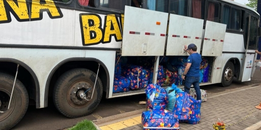 Receita Federal retém três ônibus de turismo em Santa Terezinha de Itaipu