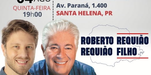 Requião cumpre agenda em Santa Helena nesta quinta e estará ao vivo na rádio Costa Oeste na sexta-feira (05)