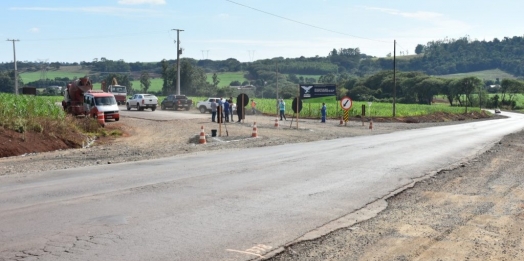 Retomadas as obras do trevo na PR-497 em São Miguel do Iguaçu