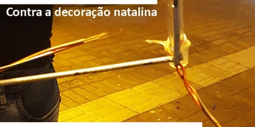 Revoltante: montagem da decoração de Natal de São Miguel tem 27 pontos vandalizados antes mesmo da conclusão