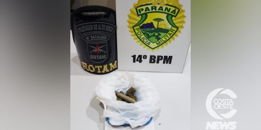 ROTAM detém dois indivíduos e apreende maconha em Medianeira