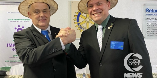 Homero Sais toma posse como novo presidente do Rotary Clube de São Miguel do Iguaçu
