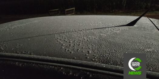 Santa Helena amanhece com mínima de 3°C; veja imagens enviadas por internautas