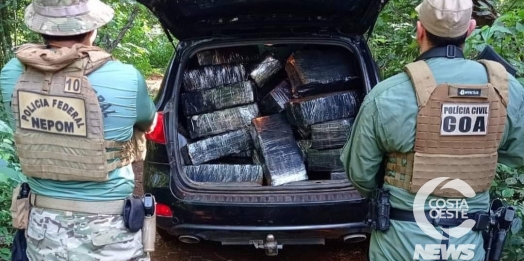 Santa Helena: Polícia Civil e PF apreendem uma tonelada de maconha
