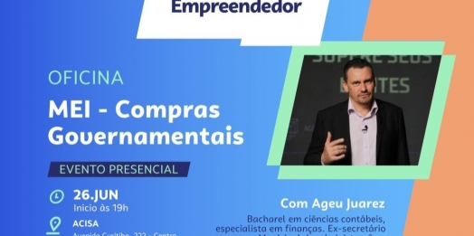 Santa Helena promove palestra gratuita sobre compras públicas para pequenos negócios